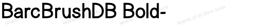 BarcBrushDB Bold字体转换